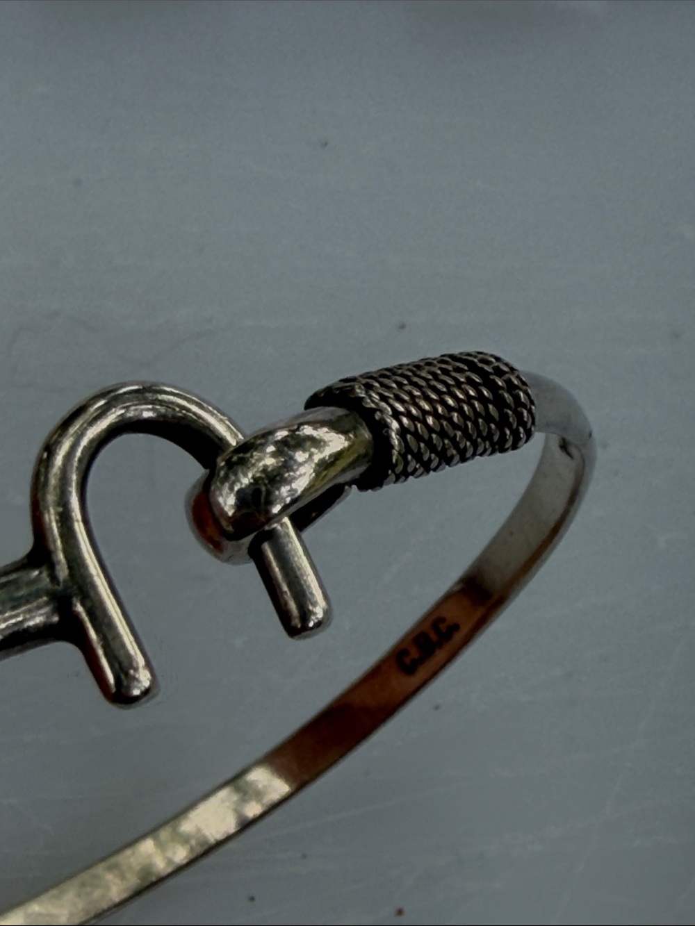 Sterling Bracelet “U” Hook & Eye Clasp - Picture 7 of 9